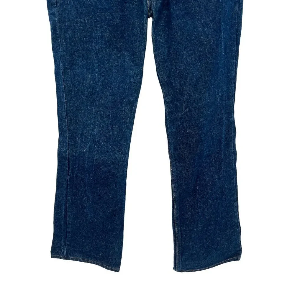 Vintage Levi's 20517-0217 Orange Tag Dark Blue Wash Saddleman Jeans 33 x 30
